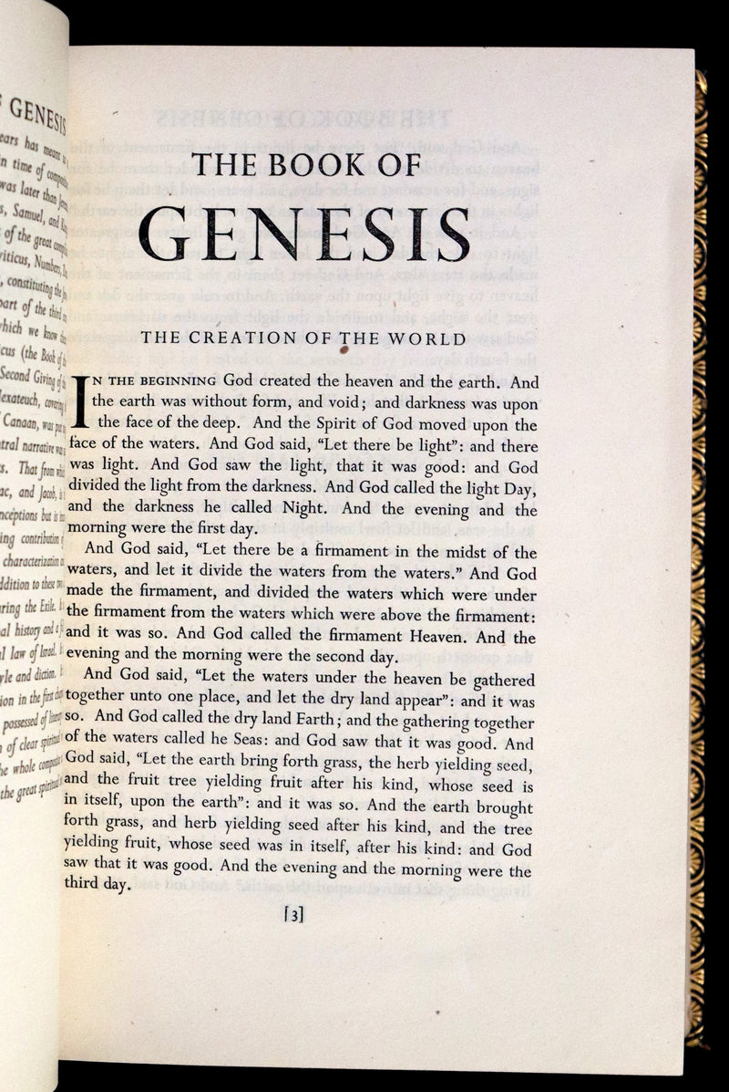 1937 Rare First UK Edition in this format in a Bayntun-Riviere Binding - The Bible Designed To Be Read As Literature.