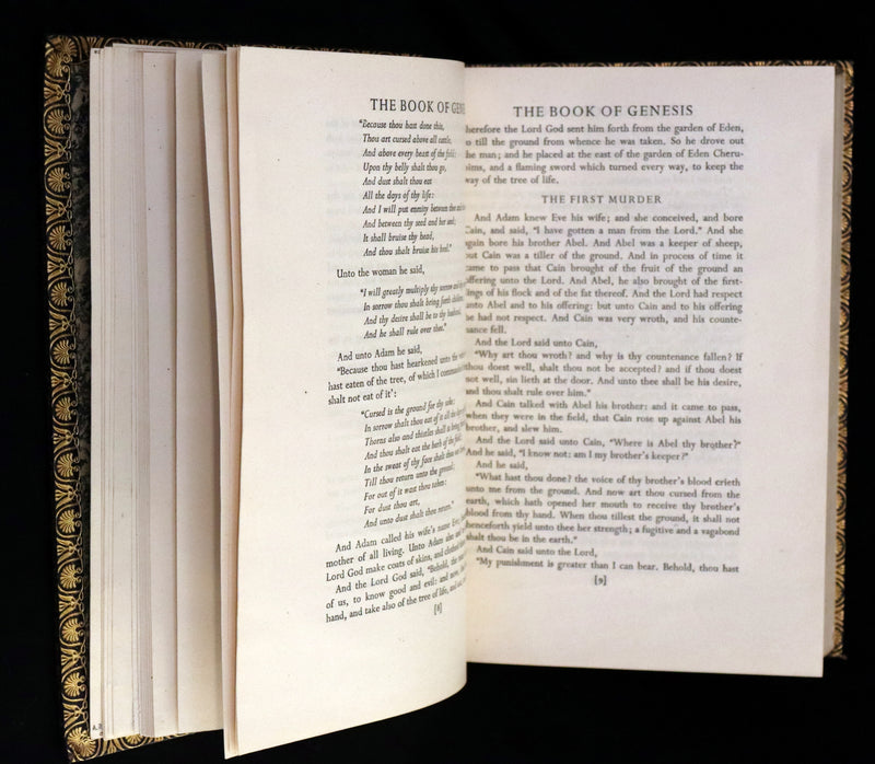 1937 Rare First UK Edition in this format in a Bayntun-Riviere Binding - The Bible Designed To Be Read As Literature.