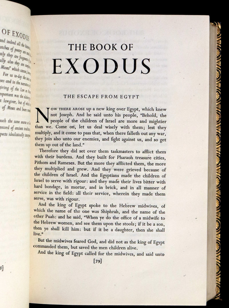 1937 Rare First UK Edition in this format in a Bayntun-Riviere Binding - The Bible Designed To Be Read As Literature.