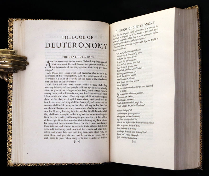 1937 Rare First UK Edition in this format in a Bayntun-Riviere Binding - The Bible Designed To Be Read As Literature.