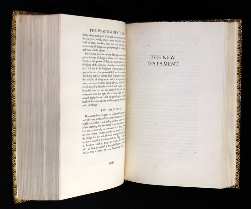 1937 Rare First UK Edition in this format in a Bayntun-Riviere Binding - The Bible Designed To Be Read As Literature.
