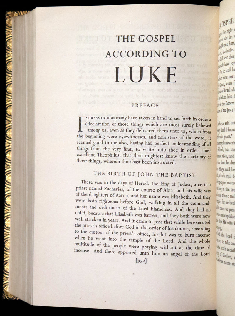 1937 Rare First UK Edition in this format in a Bayntun-Riviere Binding - The Bible Designed To Be Read As Literature.