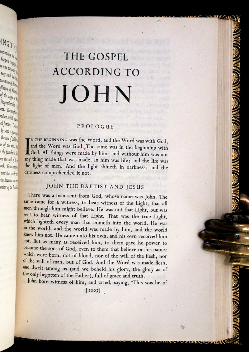 1937 Rare First UK Edition in this format in a Bayntun-Riviere Binding - The Bible Designed To Be Read As Literature.