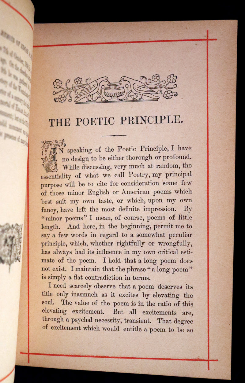 1881 Rare Book - Poems of Edgar Allan POE (The Raven, Lenore, Ulalume, ...).