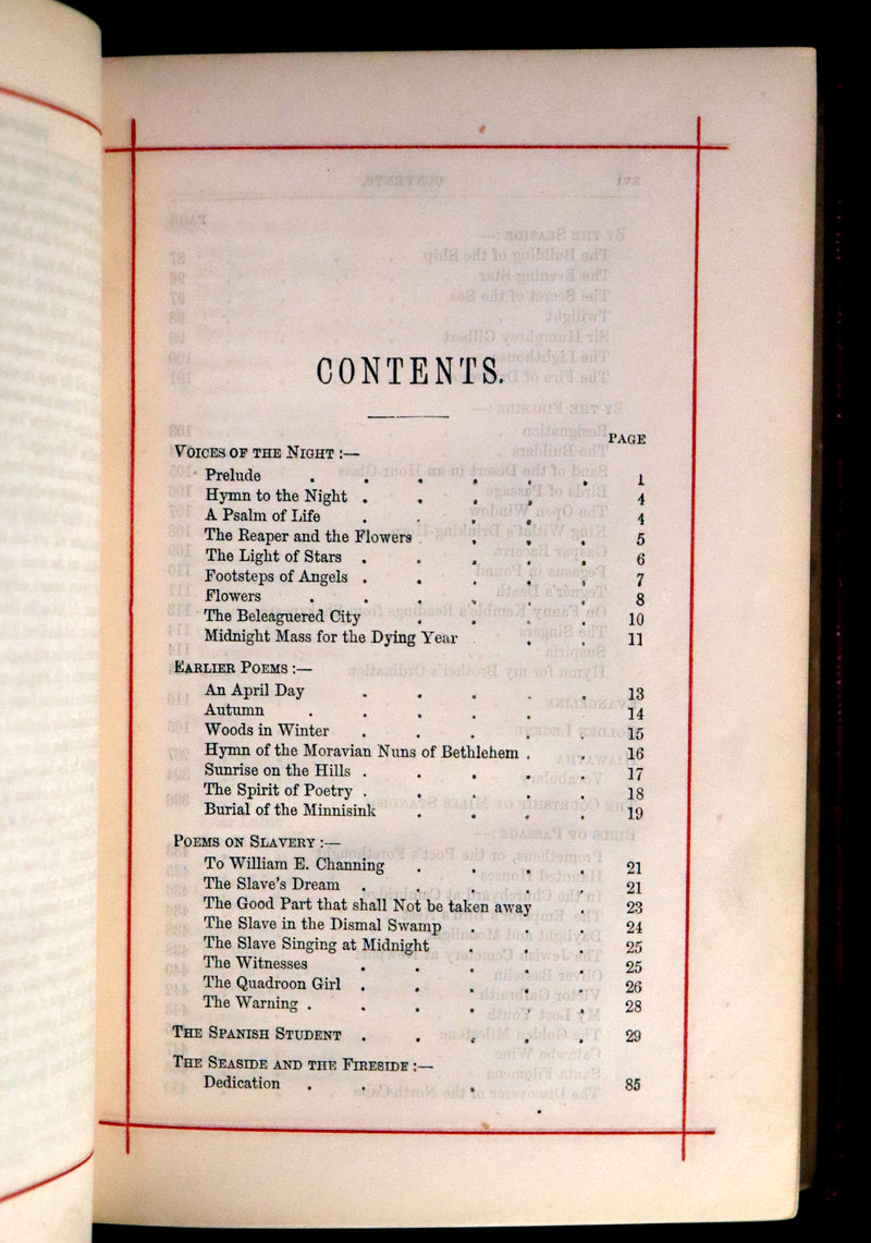 1875 Beautiful Victorian Binding - The Poetical Works of Henry Wadsworth Longfellow. Illustrated.