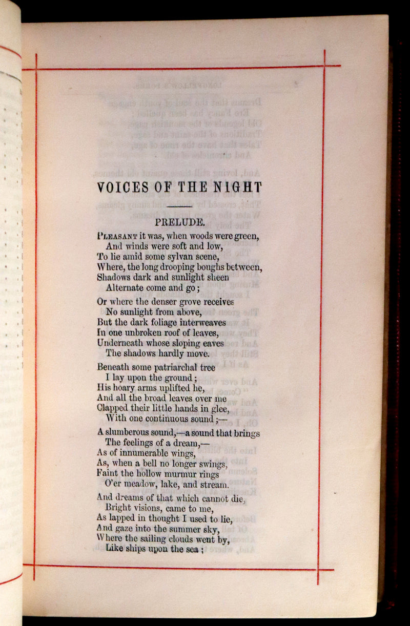 1875 Beautiful Victorian Binding - The Poetical Works of Henry Wadsworth Longfellow. Illustrated.