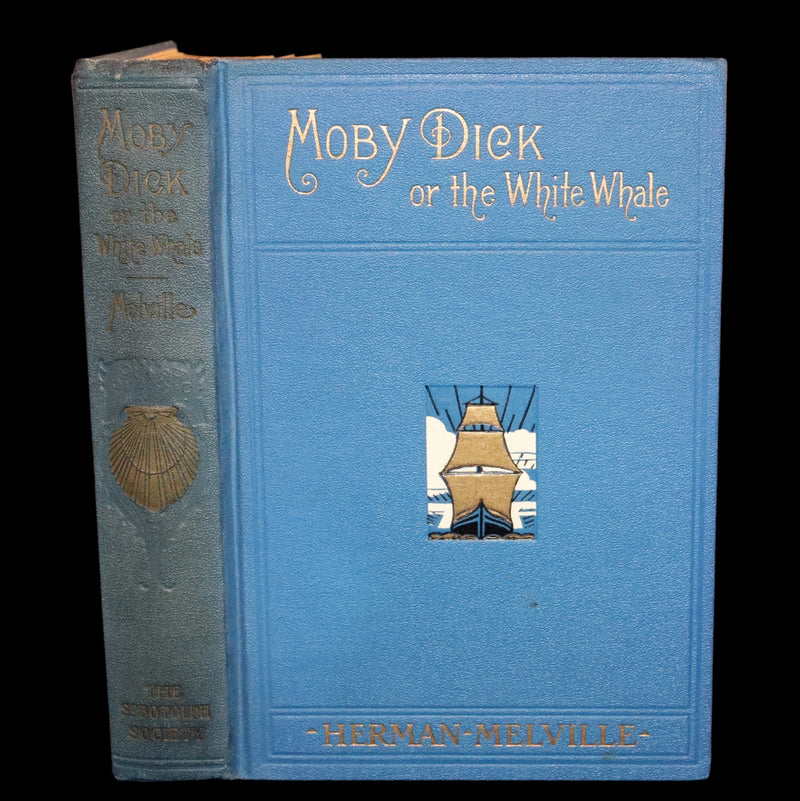 1922 Rare Book - MOBY DICK or The White Whale by Herman Melville illustrated by Augustus Burnham Shute.