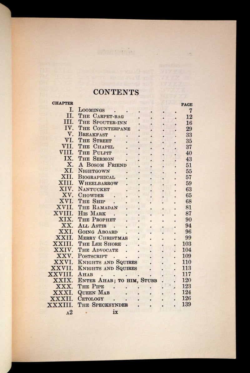1922 Rare Book - MOBY DICK or The White Whale by Herman Melville illustrated by Augustus Burnham Shute.
