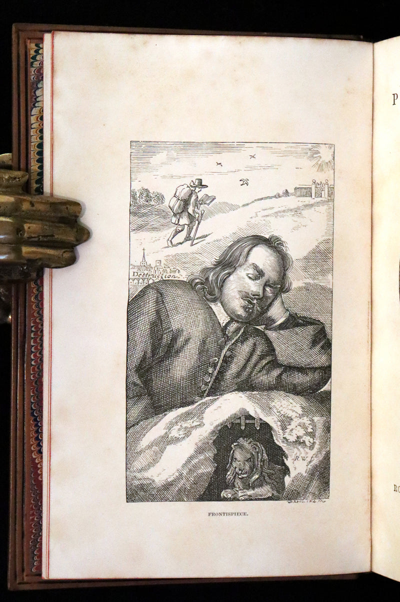 1860 Rare Victorian Book - The Pilgrim's Progress from this World to that which is to come. Illustrated by John Gilbert.