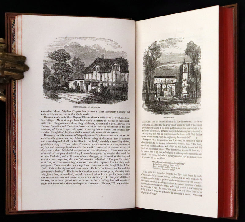 1860 Rare Victorian Book - The Pilgrim's Progress from this World to that which is to come. Illustrated by John Gilbert.