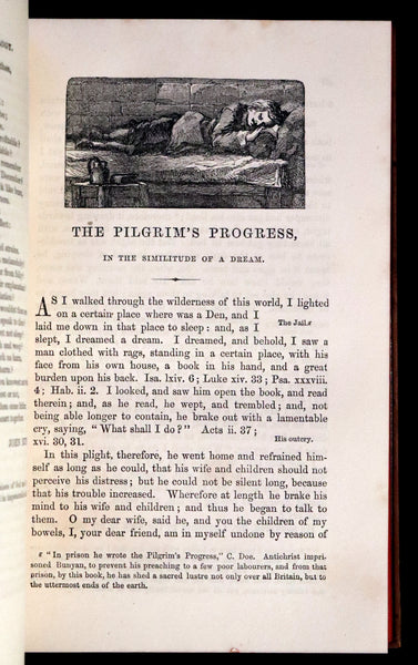 1860 Rare Victorian Book - The Pilgrim's Progress from this World to that which is to come. Illustrated by John Gilbert.