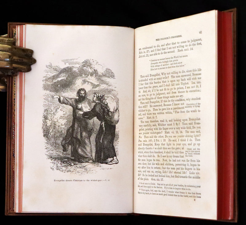1860 Rare Victorian Book - The Pilgrim's Progress from this World to that which is to come. Illustrated by John Gilbert.
