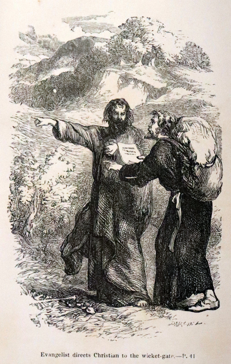 1860 Rare Victorian Book - The Pilgrim's Progress from this World to that which is to come. Illustrated by John Gilbert.