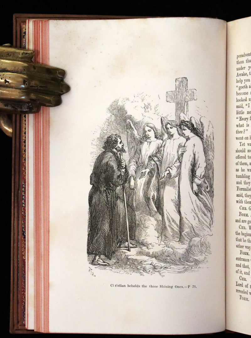 1860 Rare Victorian Book - The Pilgrim's Progress from this World to that which is to come. Illustrated by John Gilbert.