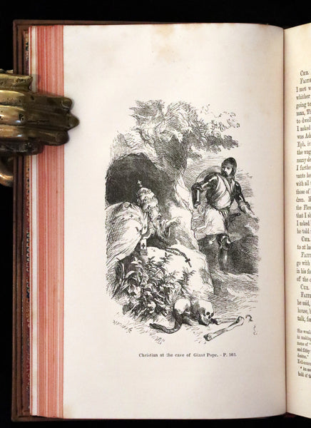1860 Rare Victorian Book - The Pilgrim's Progress from this World to that which is to come. Illustrated by John Gilbert.