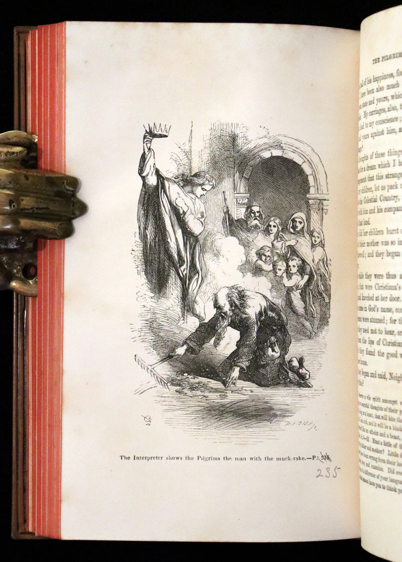 1860 Rare Victorian Book - The Pilgrim's Progress from this World to that which is to come. Illustrated by John Gilbert.