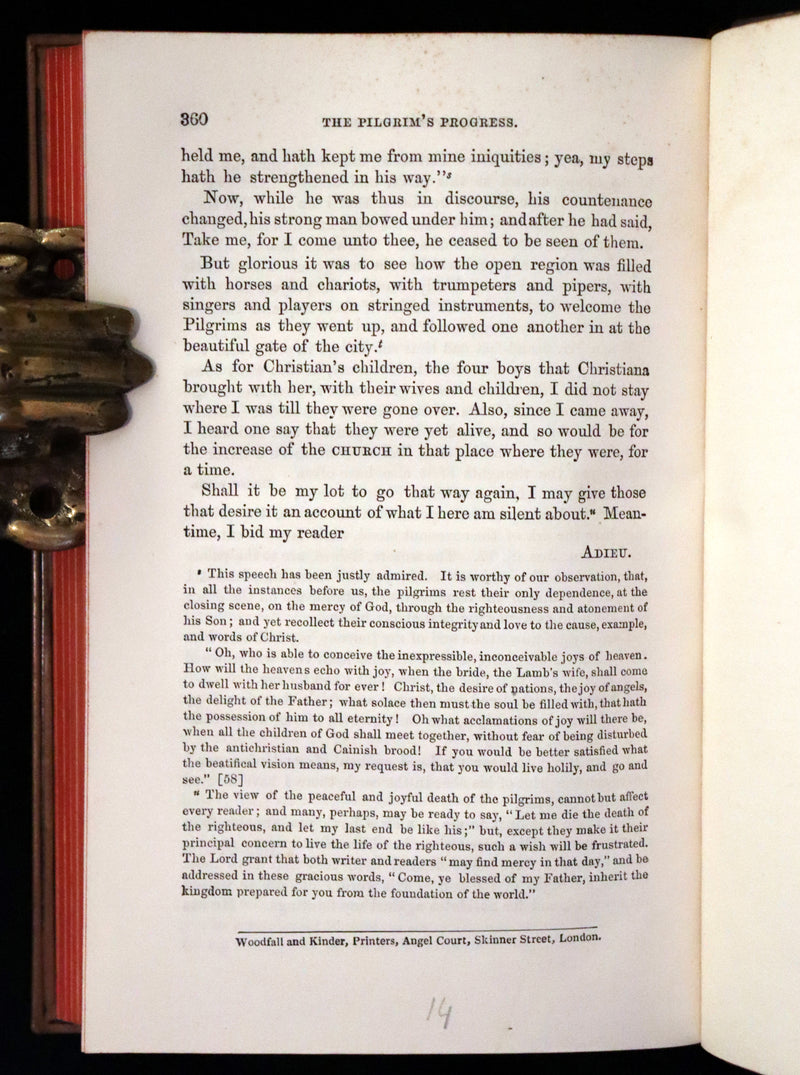 1860 Rare Victorian Book - The Pilgrim's Progress from this World to that which is to come. Illustrated by John Gilbert.