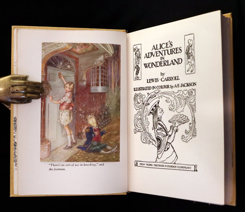 1915 Scarce First Edition - Alice's Adventures in Wonderland illustrated by Albert Edward Jackson.