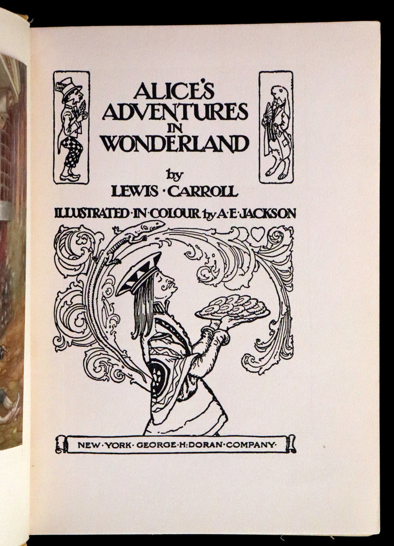 1915 Scarce First Edition - Alice's Adventures in Wonderland illustrated by Albert Edward Jackson.