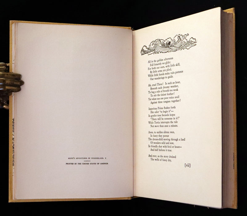 1915 Scarce First Edition - Alice's Adventures in Wonderland illustrated by Albert Edward Jackson.