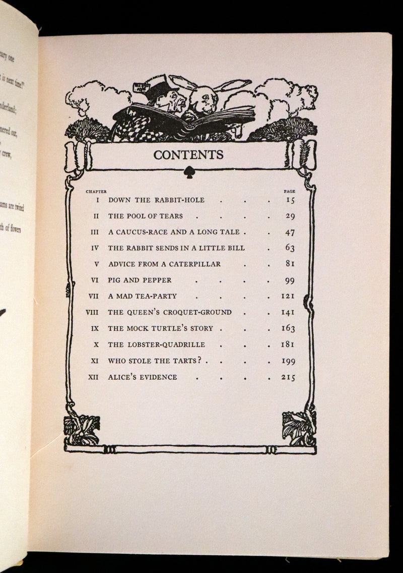 1915 Scarce First Edition - Alice's Adventures in Wonderland illustrated by Albert Edward Jackson.