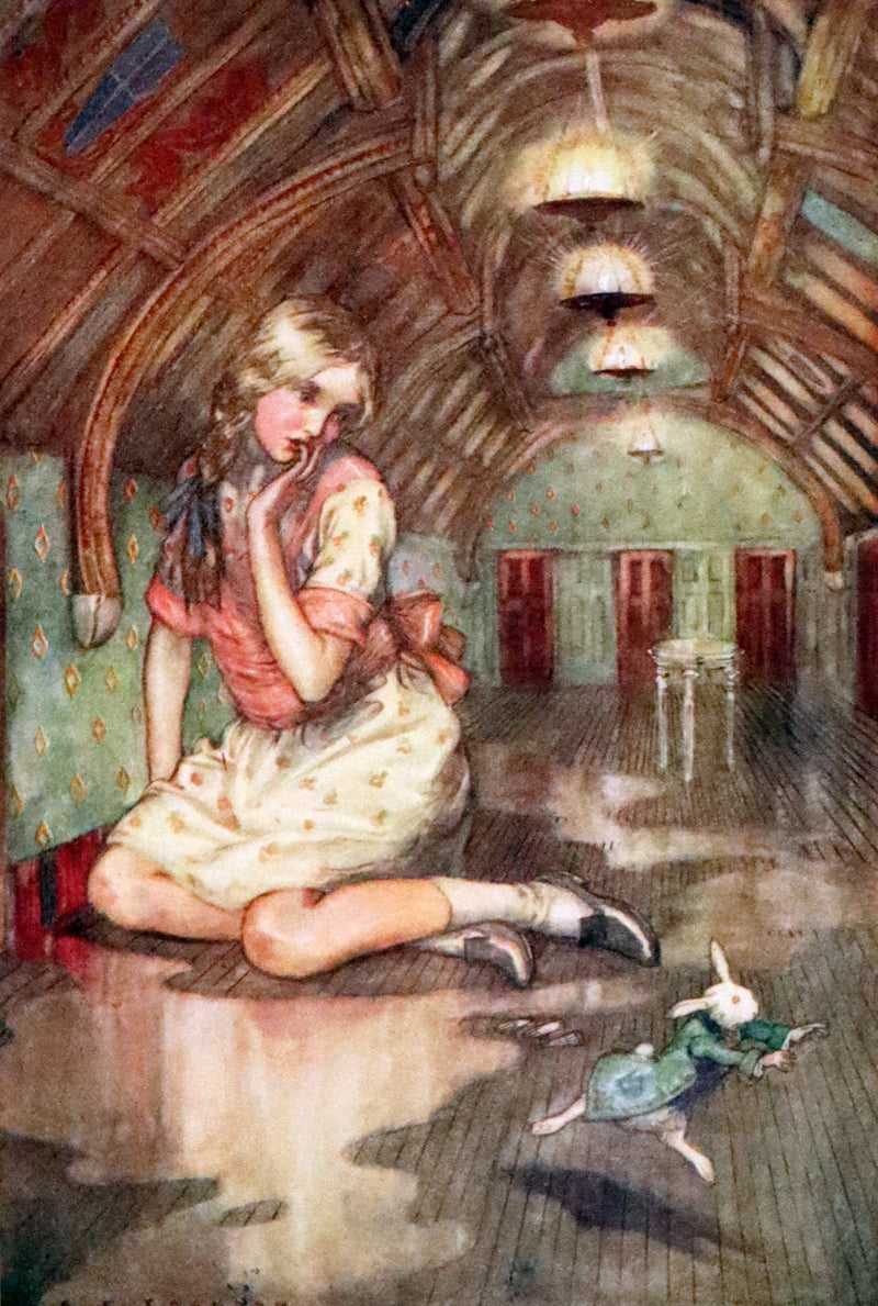 1915 Scarce First Edition - Alice's Adventures in Wonderland illustrated by Albert Edward Jackson.