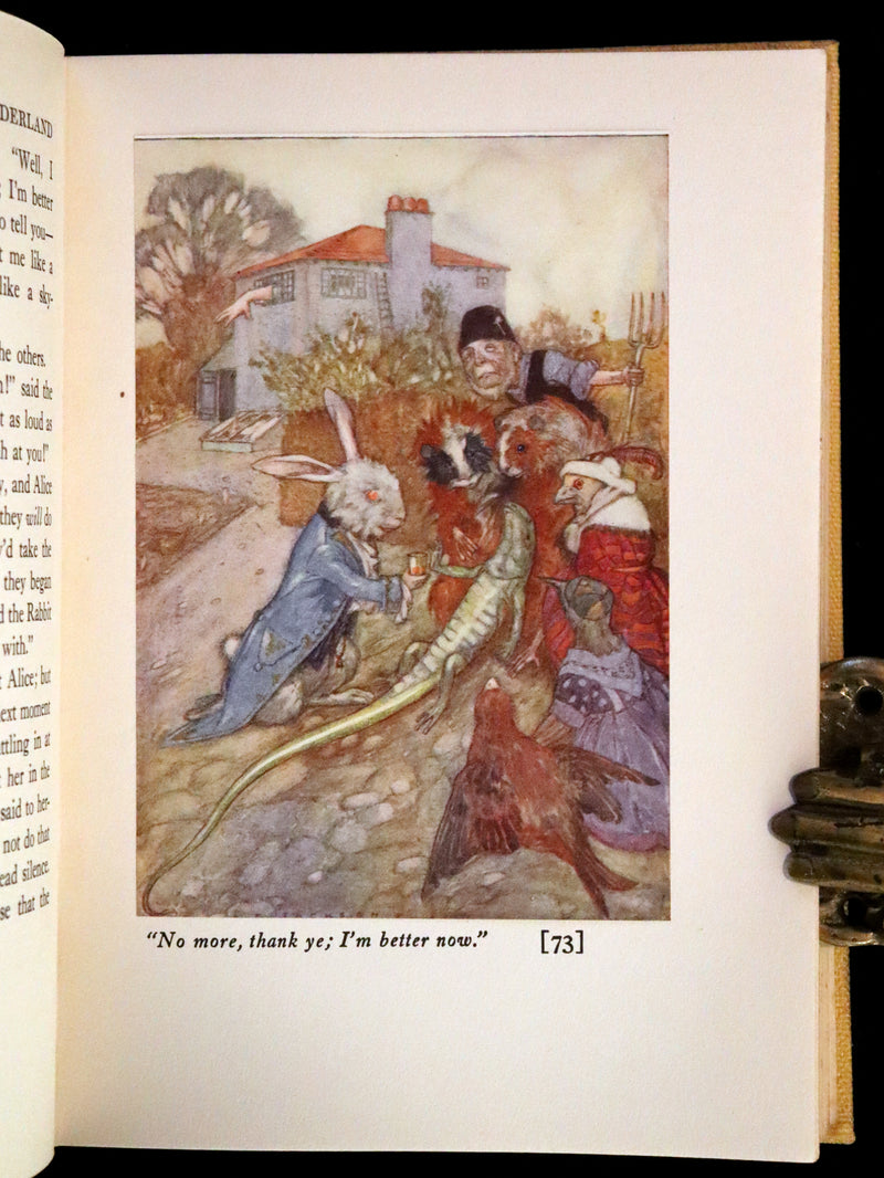 1915 Scarce First Edition - Alice's Adventures in Wonderland illustrated by Albert Edward Jackson.