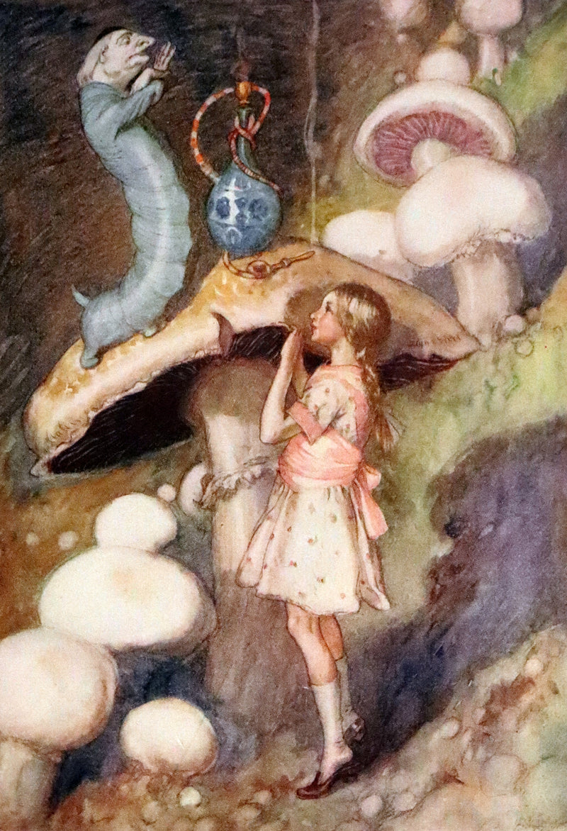 1915 Scarce First Edition - Alice's Adventures in Wonderland illustrated by Albert Edward Jackson.