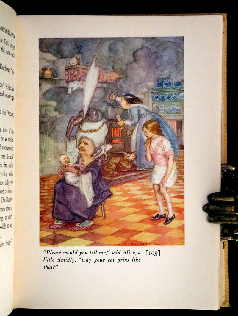 1915 Scarce First Edition - Alice's Adventures in Wonderland illustrated by Albert Edward Jackson.