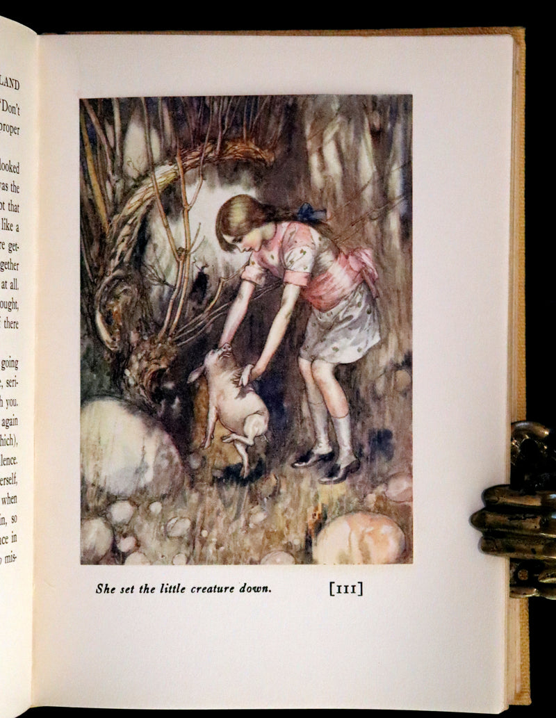 1915 Scarce First Edition - Alice's Adventures in Wonderland illustrated by Albert Edward Jackson.