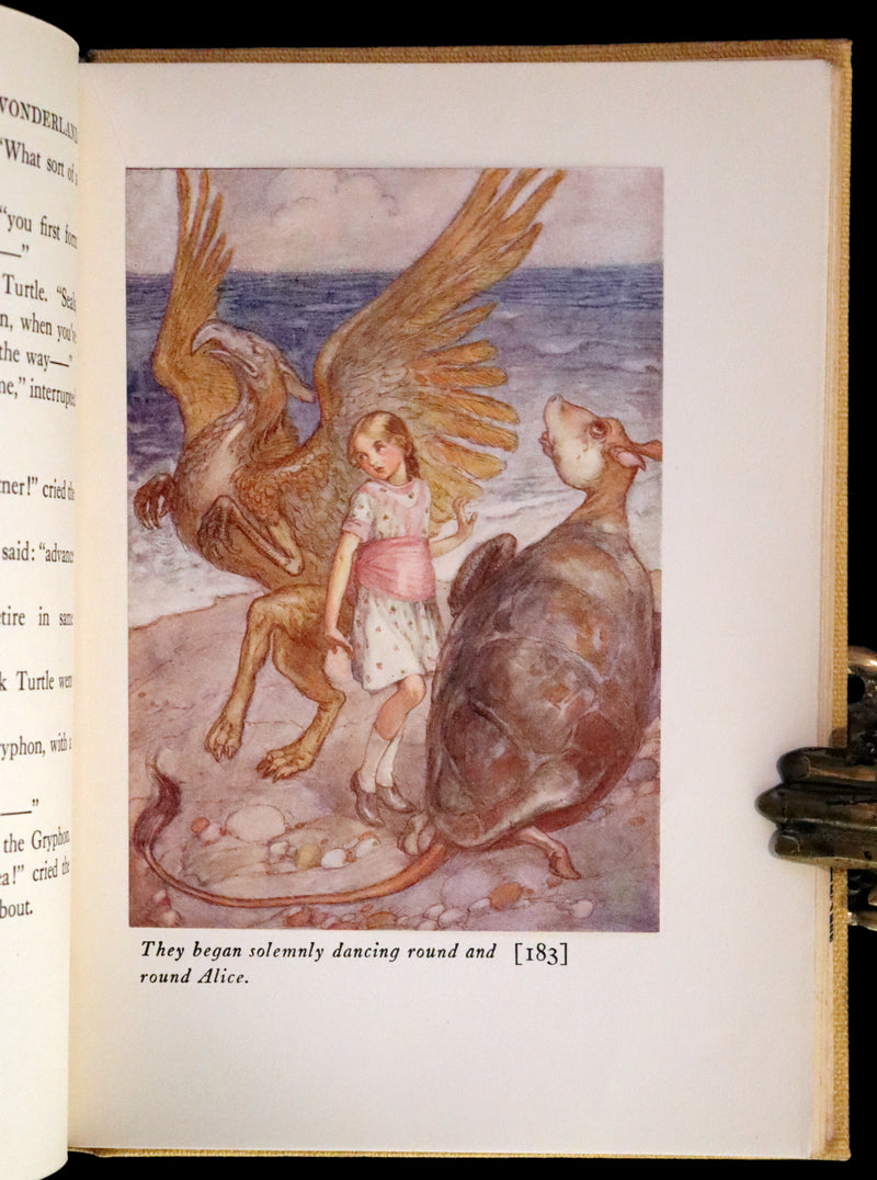 1915 Scarce First Edition - Alice's Adventures in Wonderland illustrated by Albert Edward Jackson.