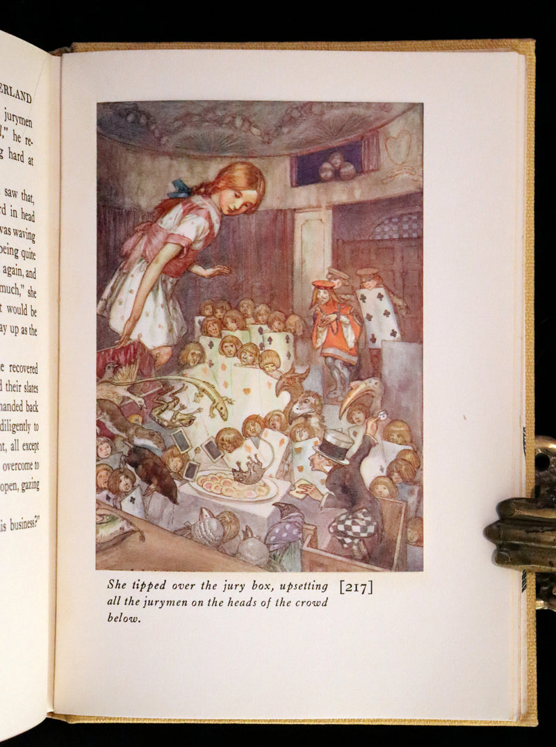 1915 Scarce First Edition - Alice's Adventures in Wonderland illustrated by Albert Edward Jackson.
