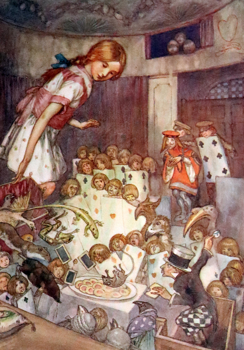 1915 Scarce First Edition - Alice's Adventures in Wonderland illustrated by Albert Edward Jackson.
