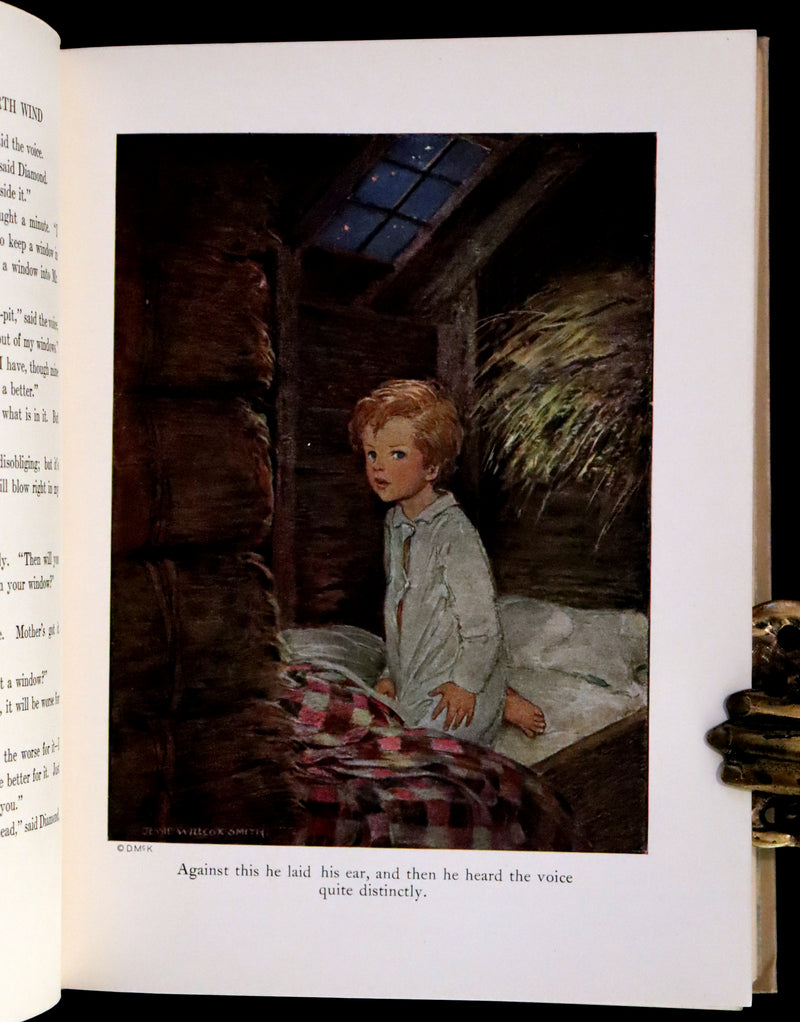 1919 Rare First Edition - AT THE BACK OF THE NORTH WIND, Illustrated by Jessie Willcox Smith.