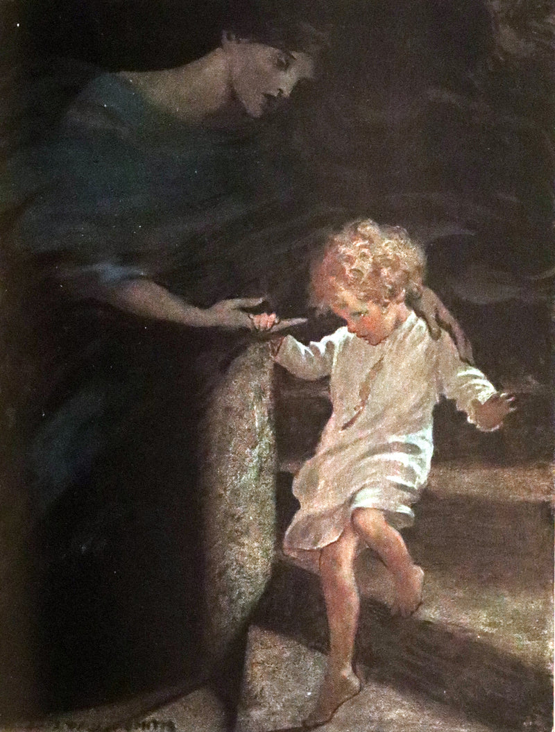 1919 Rare First Edition - AT THE BACK OF THE NORTH WIND, Illustrated by Jessie Willcox Smith.