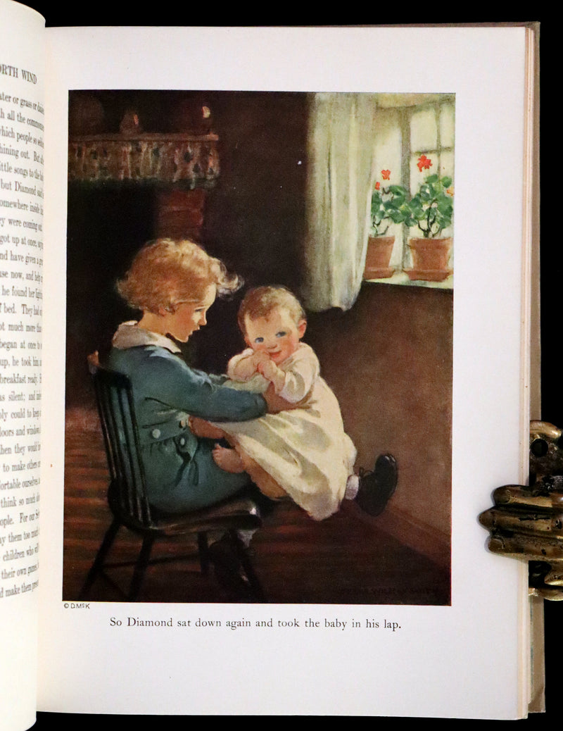 1919 Rare First Edition - AT THE BACK OF THE NORTH WIND, Illustrated by Jessie Willcox Smith.