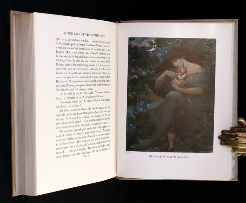 1919 Rare First Edition - AT THE BACK OF THE NORTH WIND, Illustrated by Jessie Willcox Smith.