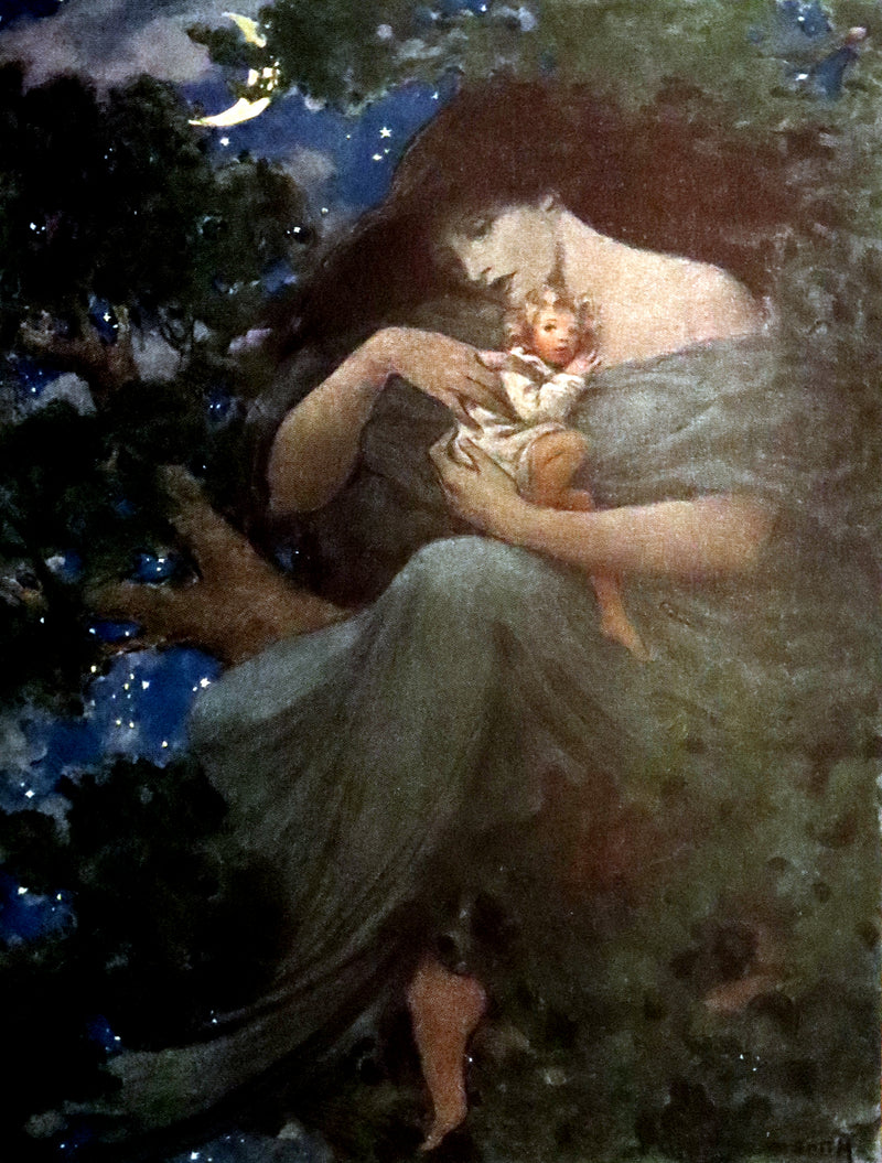 1919 Rare First Edition - AT THE BACK OF THE NORTH WIND, Illustrated by Jessie Willcox Smith.