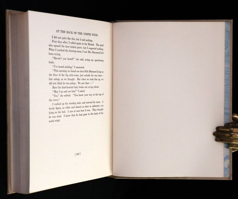 1919 Rare First Edition - AT THE BACK OF THE NORTH WIND, Illustrated by Jessie Willcox Smith.