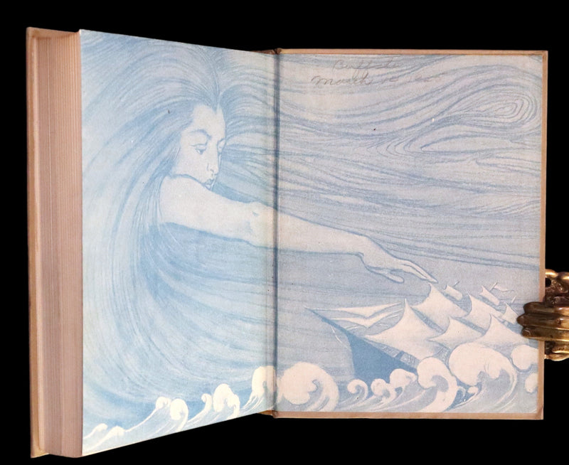 1919 Rare First Edition - AT THE BACK OF THE NORTH WIND, Illustrated by Jessie Willcox Smith.