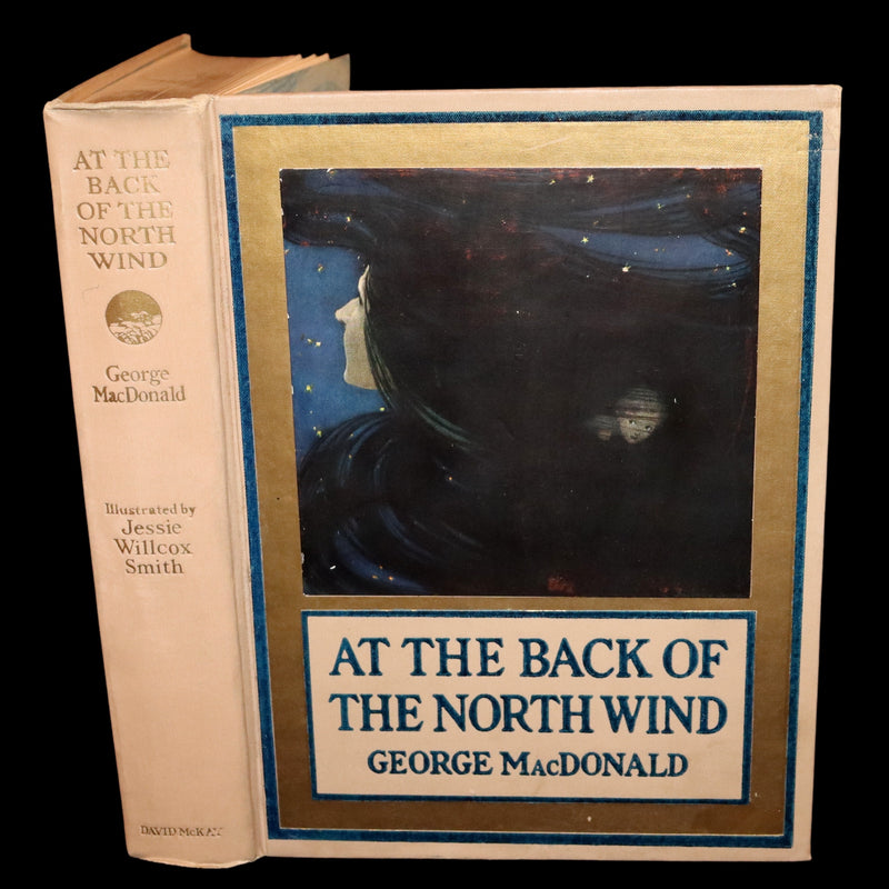 1919 Rare First Edition - AT THE BACK OF THE NORTH WIND, Illustrated by Jessie Willcox Smith.