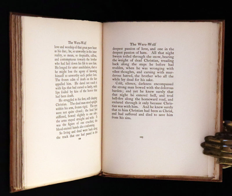 1896 Rare First Edition Book on Werewolves - THE WERE-WOLF by Clemence Housman.