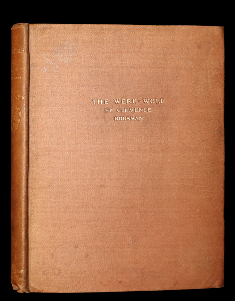 1896 Rare First Edition Book on Werewolves - THE WERE-WOLF by Clemence Housman.