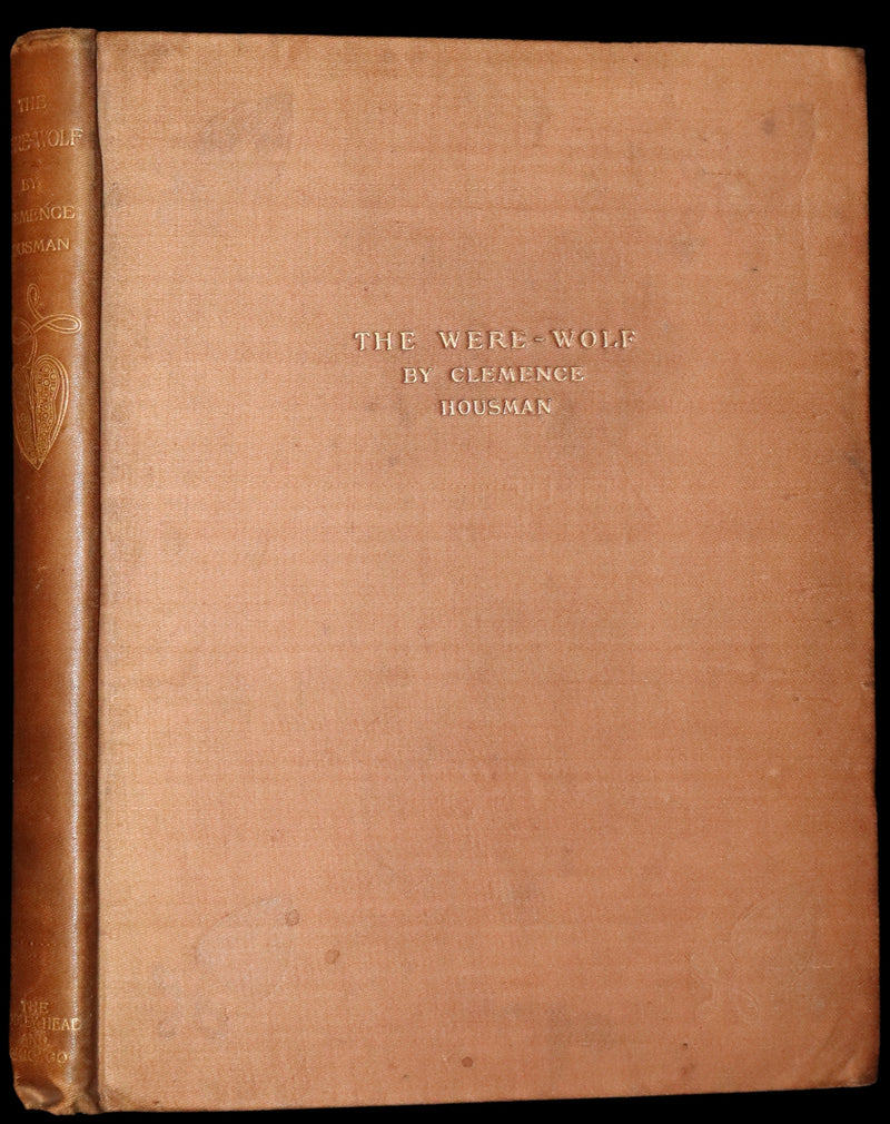 1896 Rare First Edition Book on Werewolves - THE WERE-WOLF by Clemence Housman.