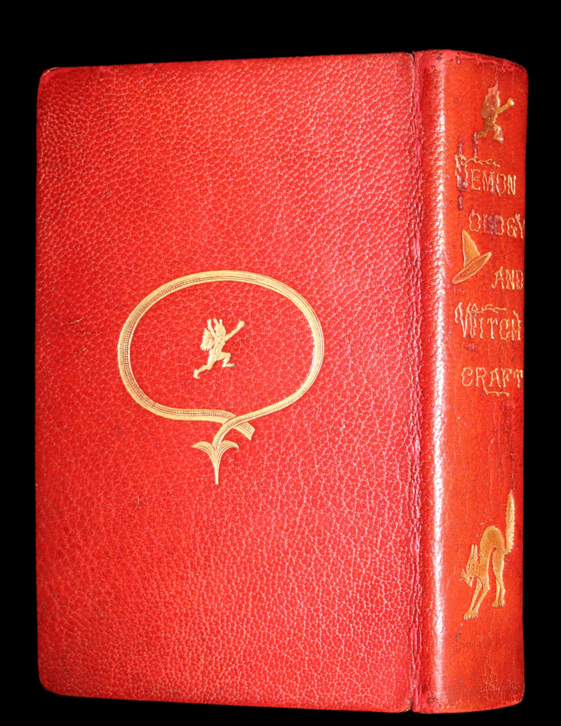 1830 Scarce First Edition with 36 illustrations by CRUIKSHANK - Letters on DEMONOLOGY & WITCHCRAFT by W. Scott bound by WOOD.