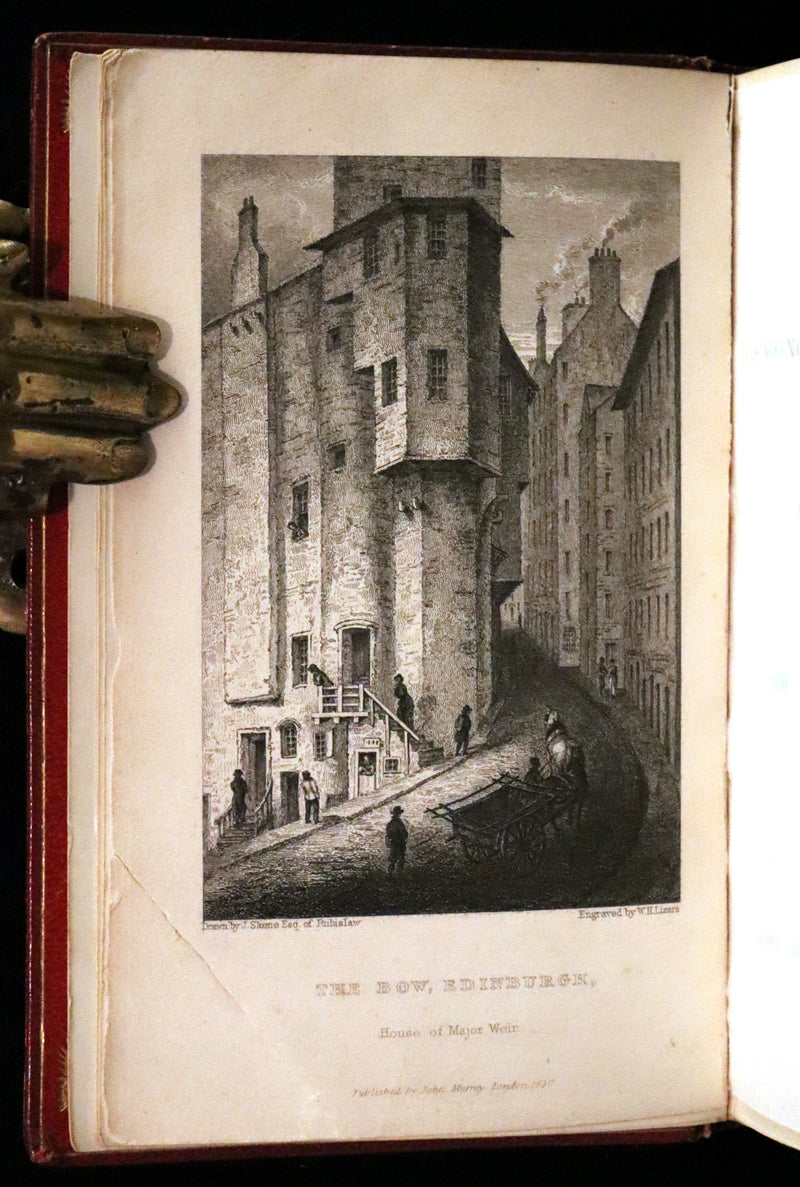 1830 Scarce First Edition with 36 illustrations by CRUIKSHANK - Letters on DEMONOLOGY & WITCHCRAFT by W. Scott bound by WOOD.