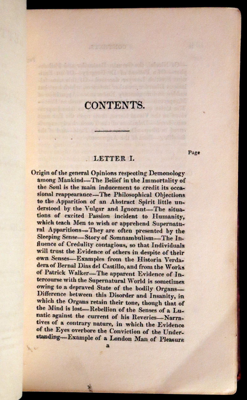 1830 Scarce First Edition with 36 illustrations by CRUIKSHANK - Letters on DEMONOLOGY & WITCHCRAFT by W. Scott bound by WOOD.