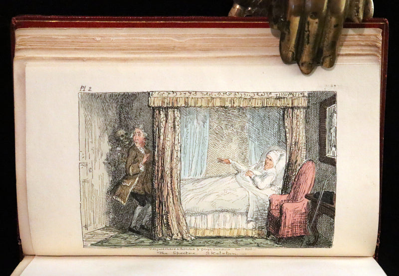 1830 Scarce First Edition with 36 illustrations by CRUIKSHANK - Letters on DEMONOLOGY & WITCHCRAFT by W. Scott bound by WOOD.