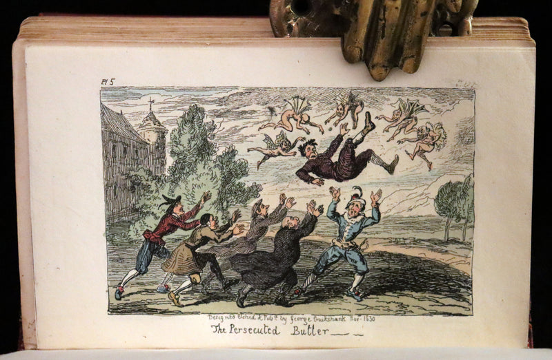 1830 Scarce First Edition with 36 illustrations by CRUIKSHANK - Letters on DEMONOLOGY & WITCHCRAFT by W. Scott bound by WOOD.