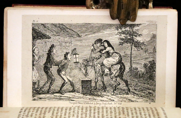 1830 Scarce First Edition with 36 illustrations by CRUIKSHANK - Letters on DEMONOLOGY & WITCHCRAFT by W. Scott bound by WOOD.